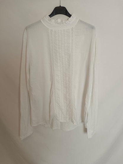 OTRAS. Blusa blanca algodón T.u(s)