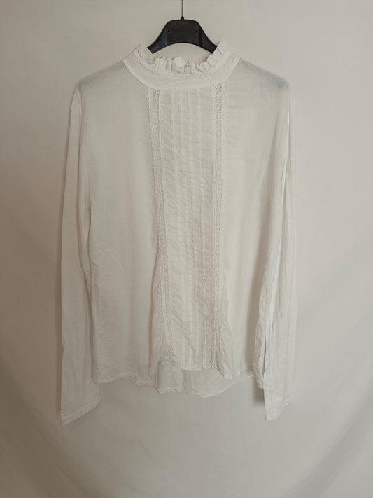 OTRAS. Blusa blanca algodón T.u(s)