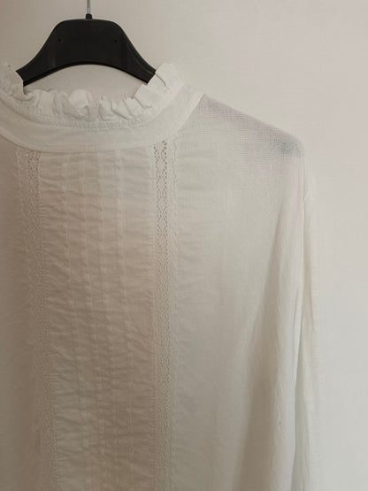 OTRAS. Blusa blanca algodón T.u(s)