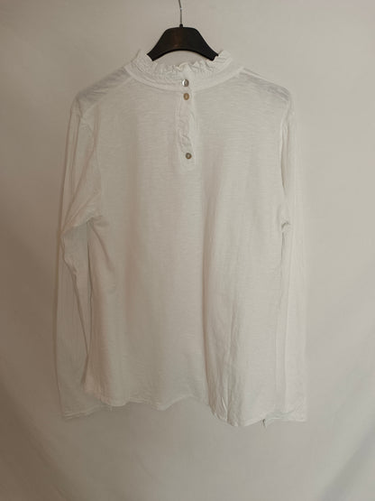 OTRAS. Blusa blanca algodón T.u(s)