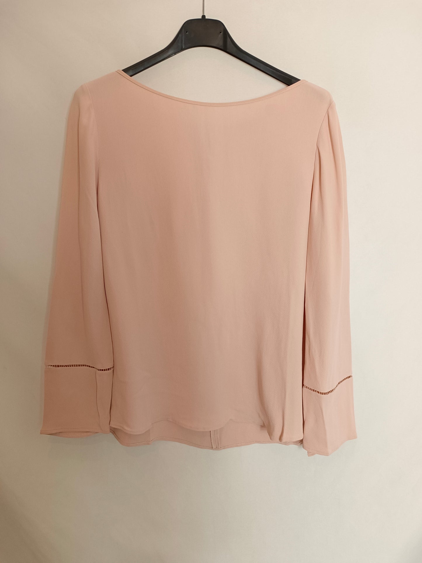 MASSIMO DUTTI. Blusa rosa fluida T.m