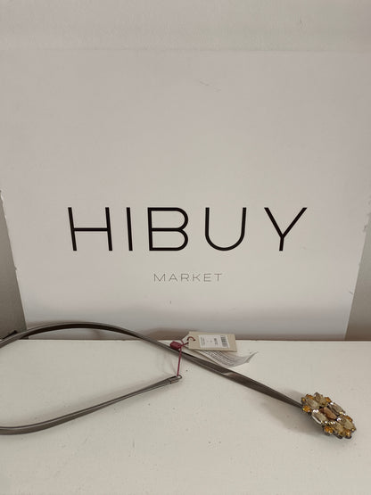 TRUCCO. Silver elastic belt