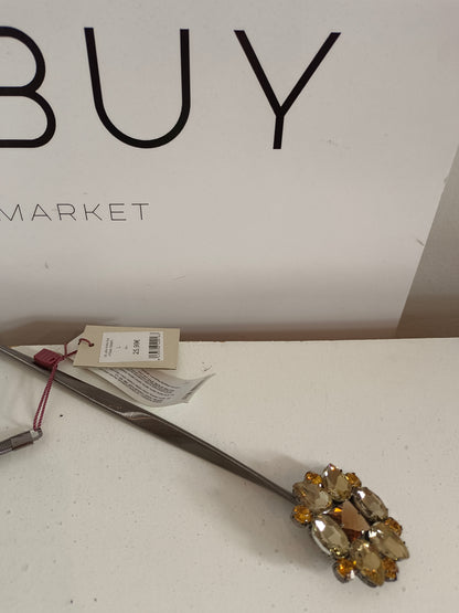 TRUCCO. Silver elastic belt