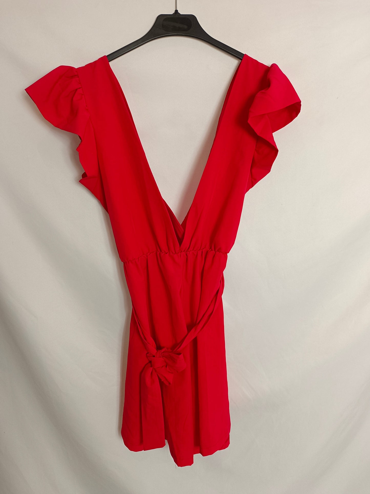OTHERS. Tu(xs) Flowy Red Jumpsuit