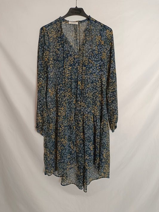 ESE O ESE. Vestido corto flores. TU(S)