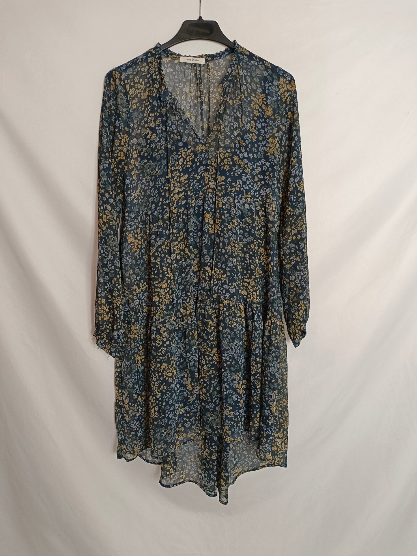 ESE O ESE. Vestido corto flores. TU(S)