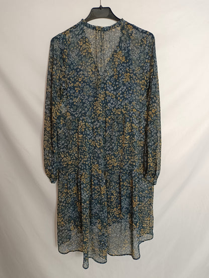 ESE O ESE. Vestido corto flores. TU(S)