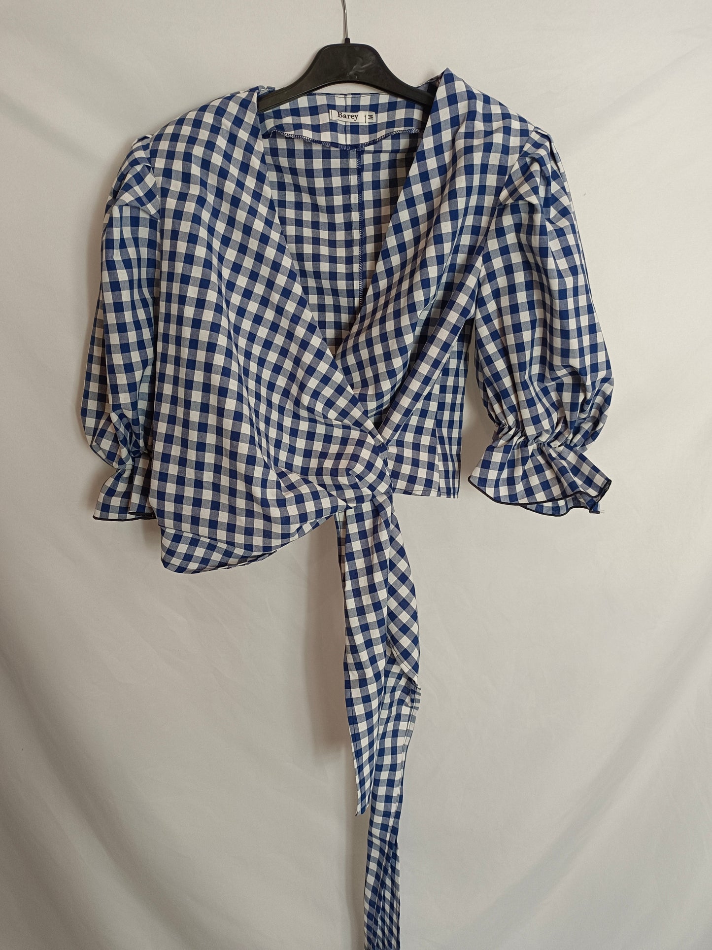 BAREY. top cuadros vichí T.m