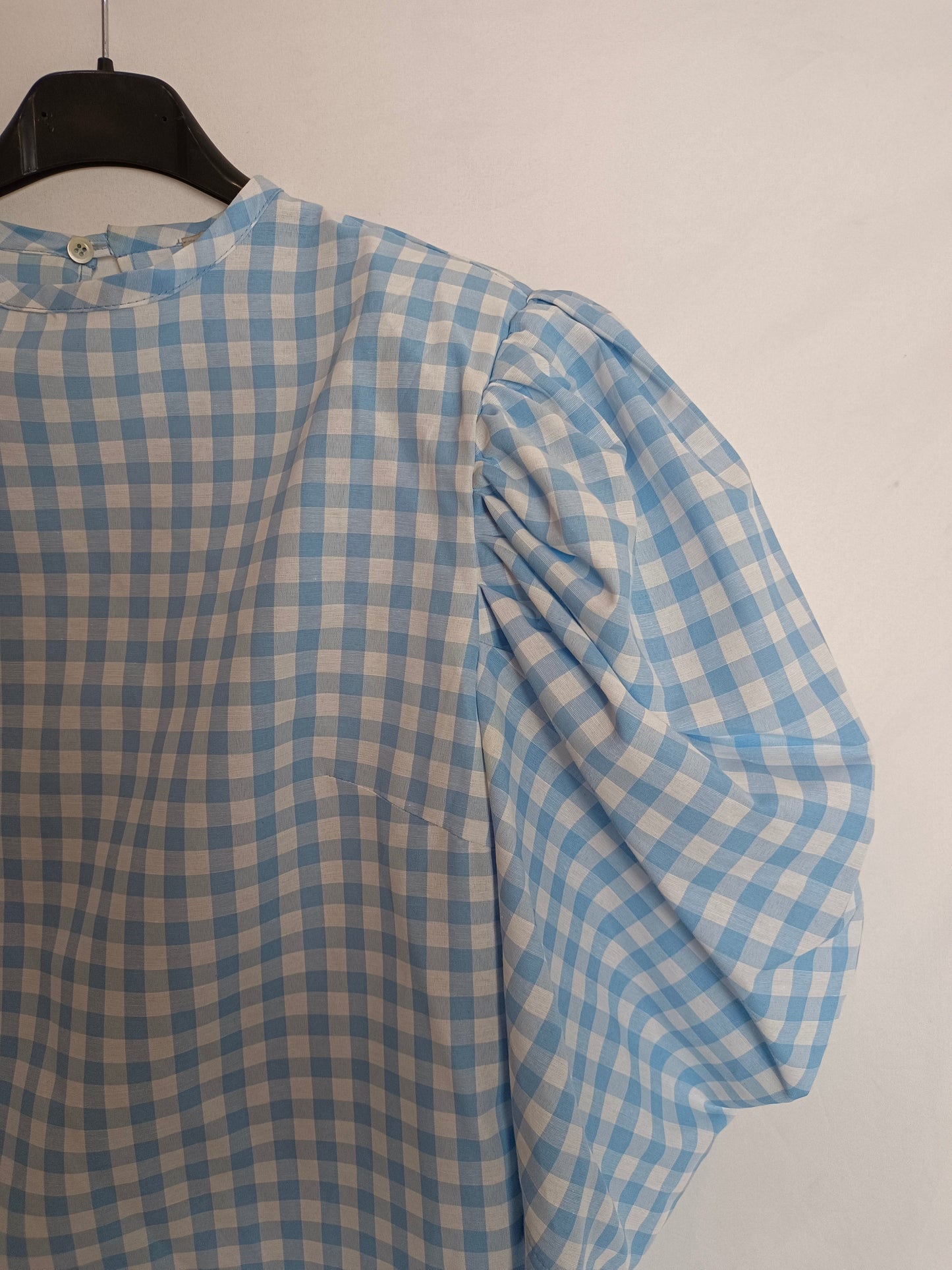 BAREY. Blusa cuadros vichí T.m