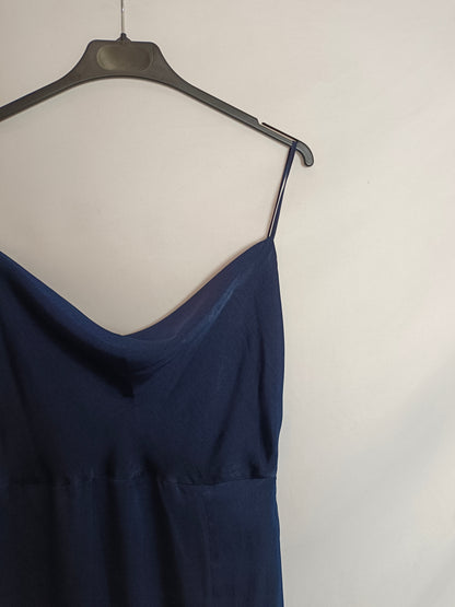 BIMANI. Blue satin dress Tm