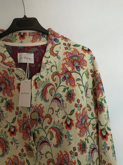 ESE O ESE. Chaqueta flores textura T.m