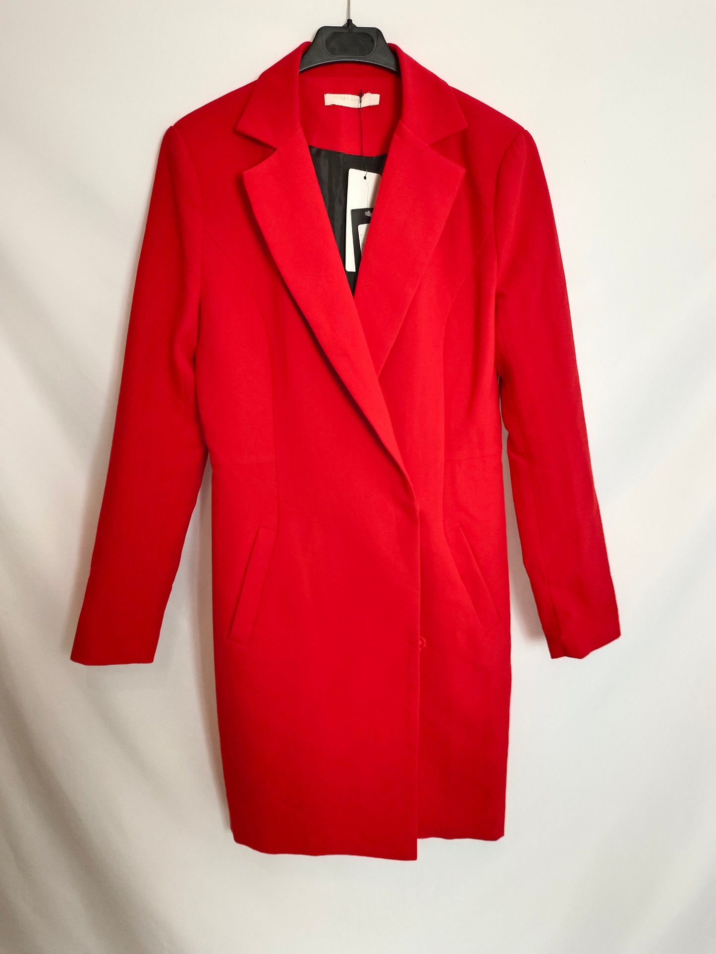 BOOHOO. Red Thin Coat Tm