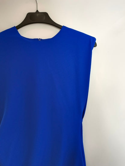 ZARA. Vestido midi fruncido T.m