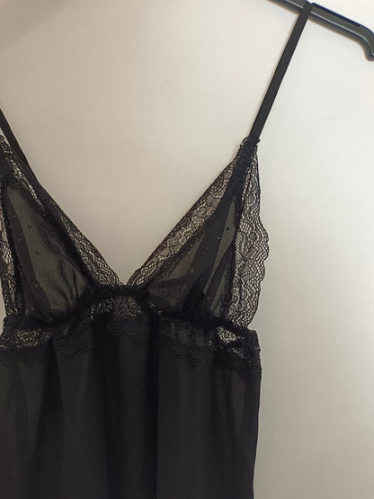 WOMEN'SECRET. Top lencero negro T.xs