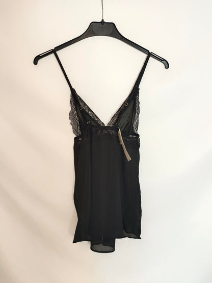 WOMEN'SECRET. Top lencero negro T.xs