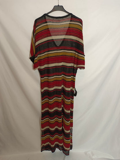 ZARA. Vestido punto rayas Tm/l