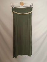 OTRAS. Falda verde elástica T.u(s)