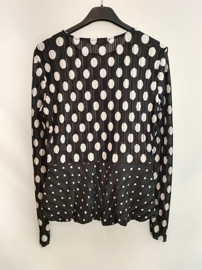 SFERA. Blusa plisada lunares. T.S