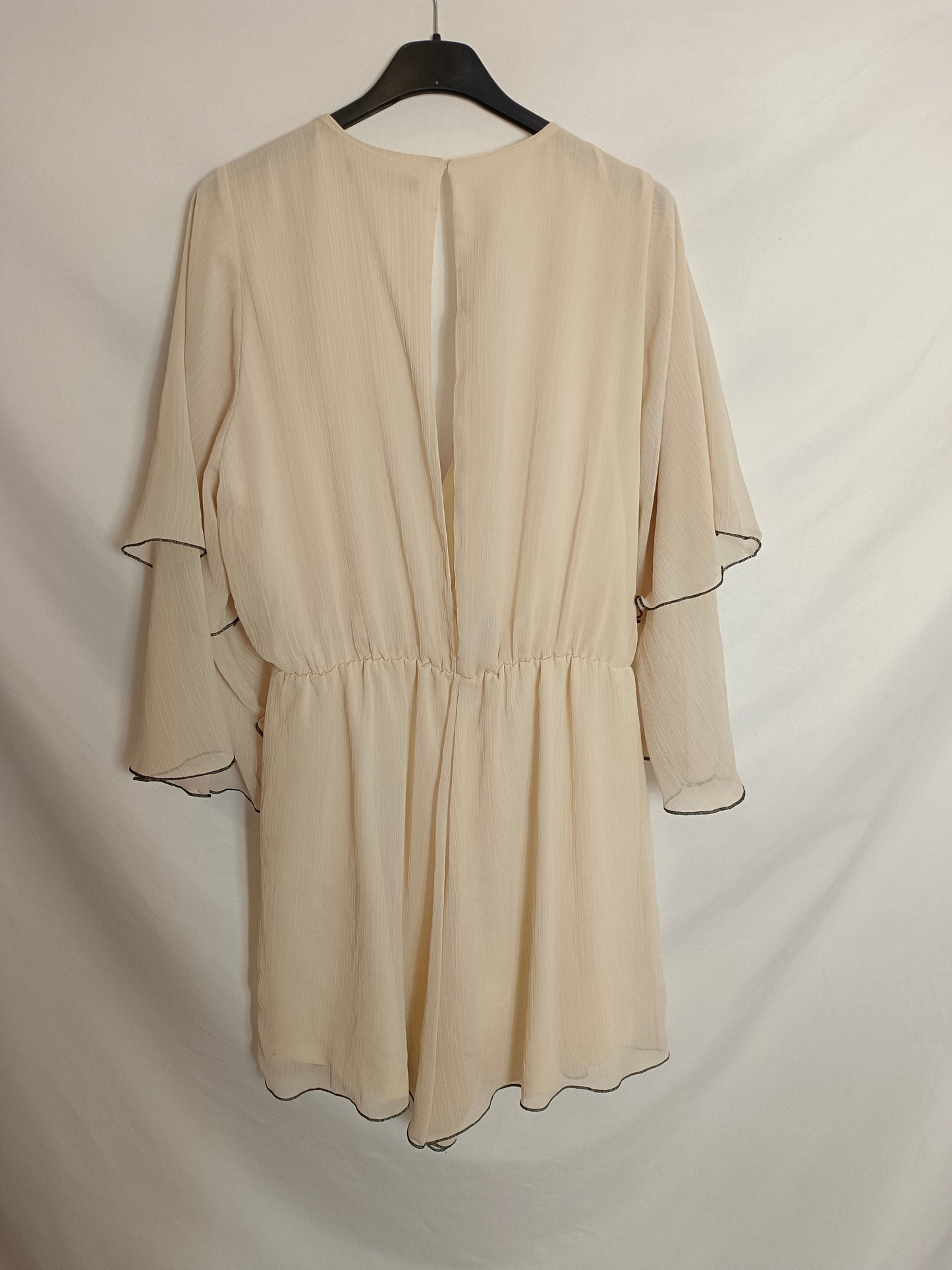 ZARA. Mono beige fluido T.m