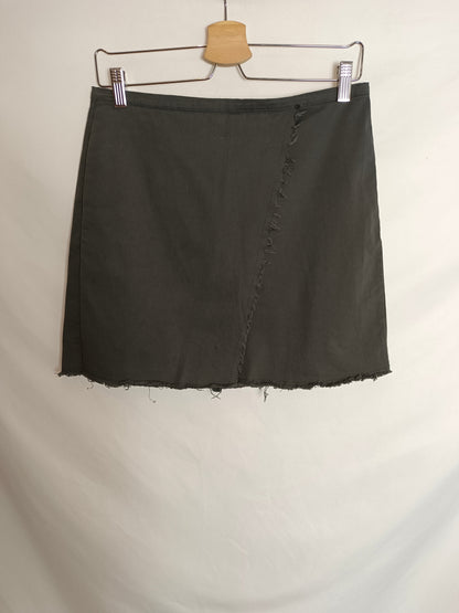 RENATTA&GO. Falda corta gris T.m