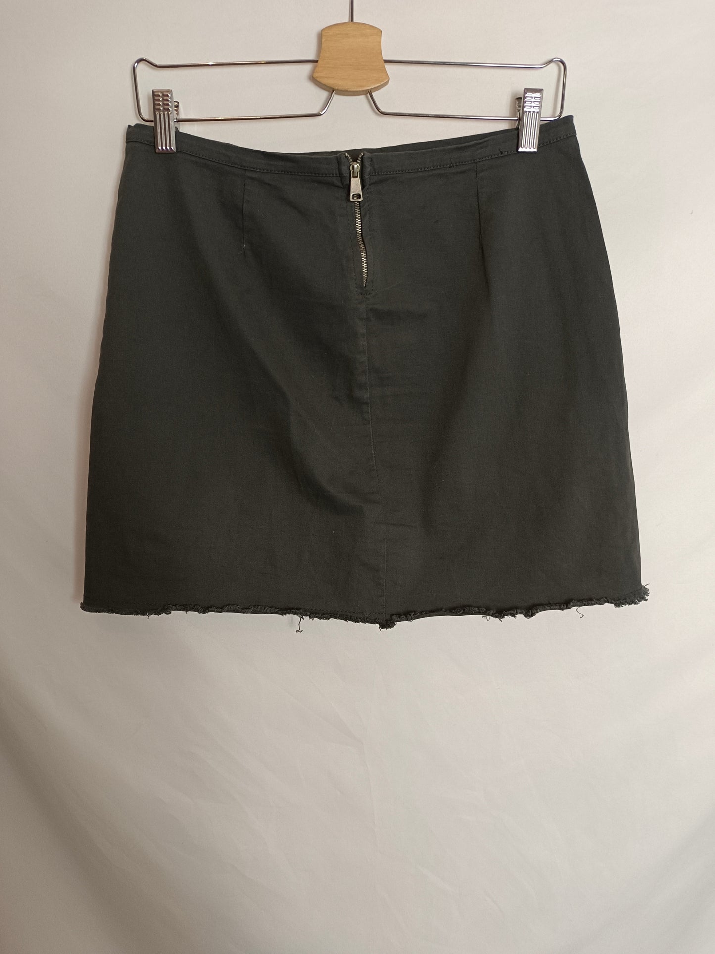 RENATTA&GO. Falda corta gris T.m