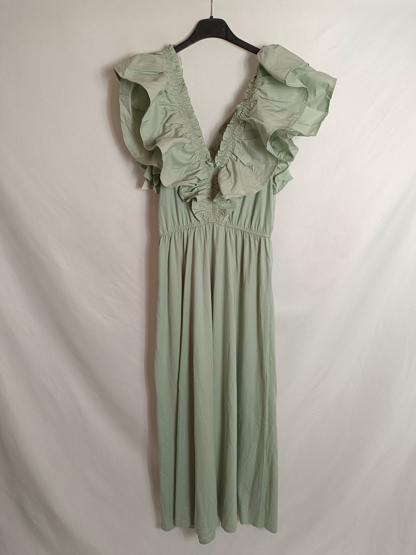 ZARA. Long green dress Tm