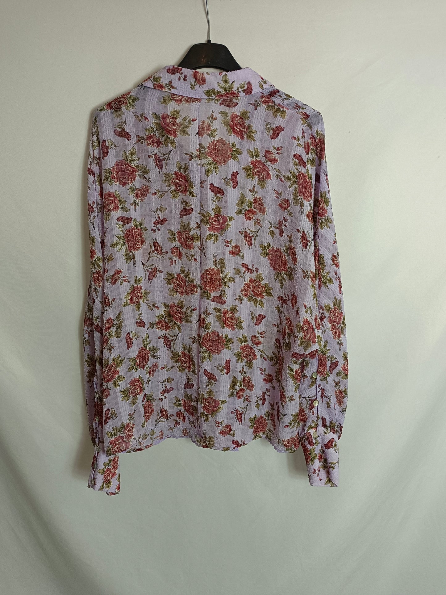 OTHERS. Purple floral blouse Your(s)