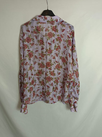 OTHERS. Purple floral blouse Your(s)
