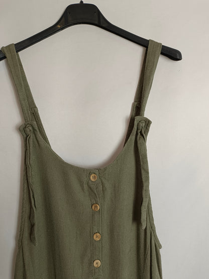 OTHERS. Flowy green jumpsuit Tu(s/m)