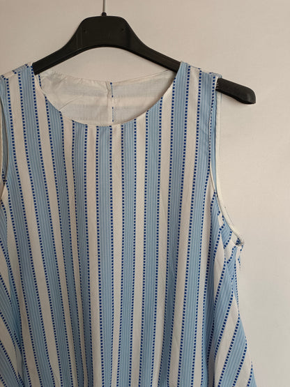 OTRAS. Vestido corto rayas sin mangas T.u(s)