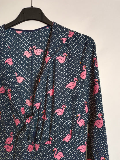 OTRAS. Mono azul flamencos T.u(s)