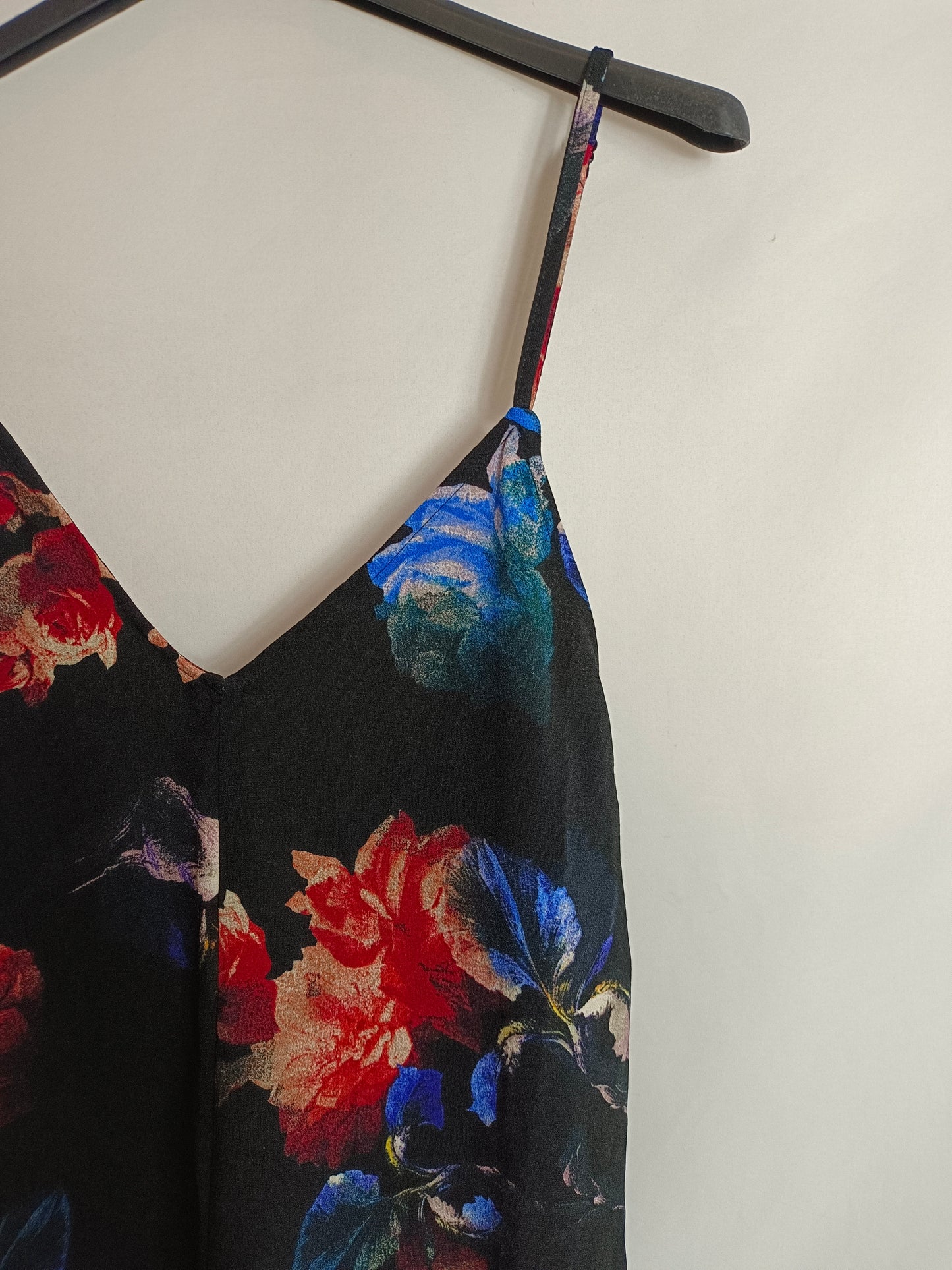 OTHERS. Black floral jumpsuit Your(s)