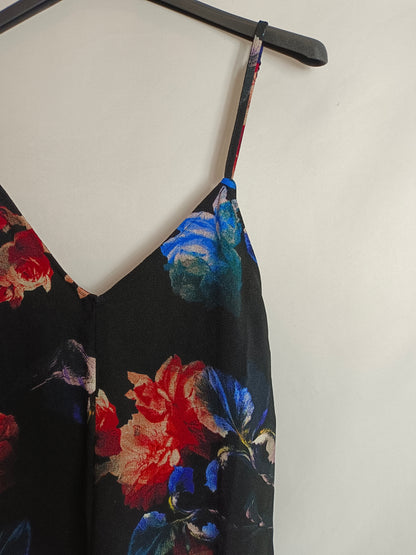 OTHERS. Black floral jumpsuit Your(s)