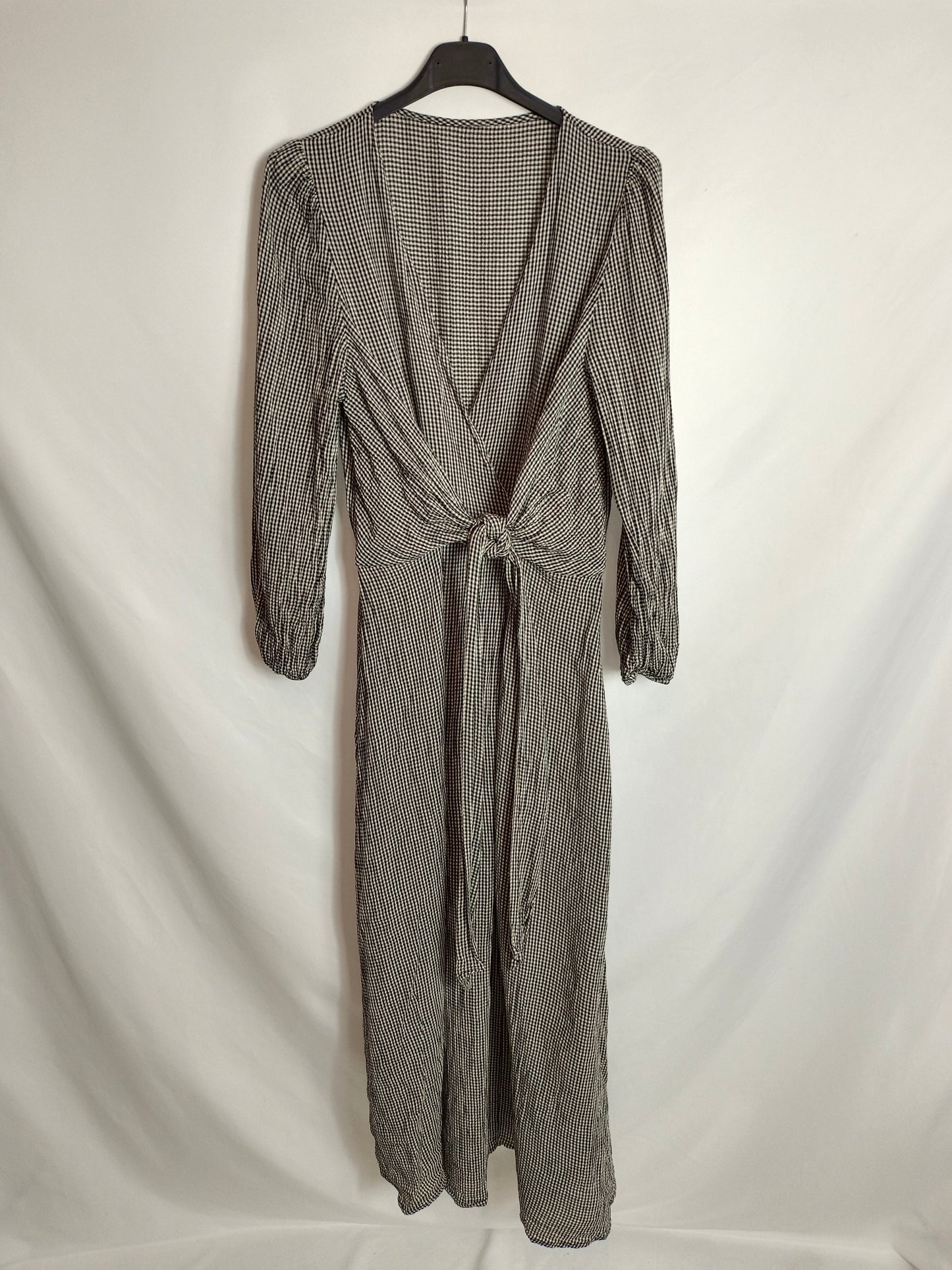 OYSHO. Vestido largo cuadros T.s
