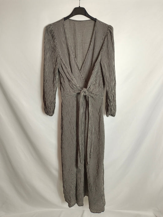 OYSHO. Vestido largo cuadros T.s