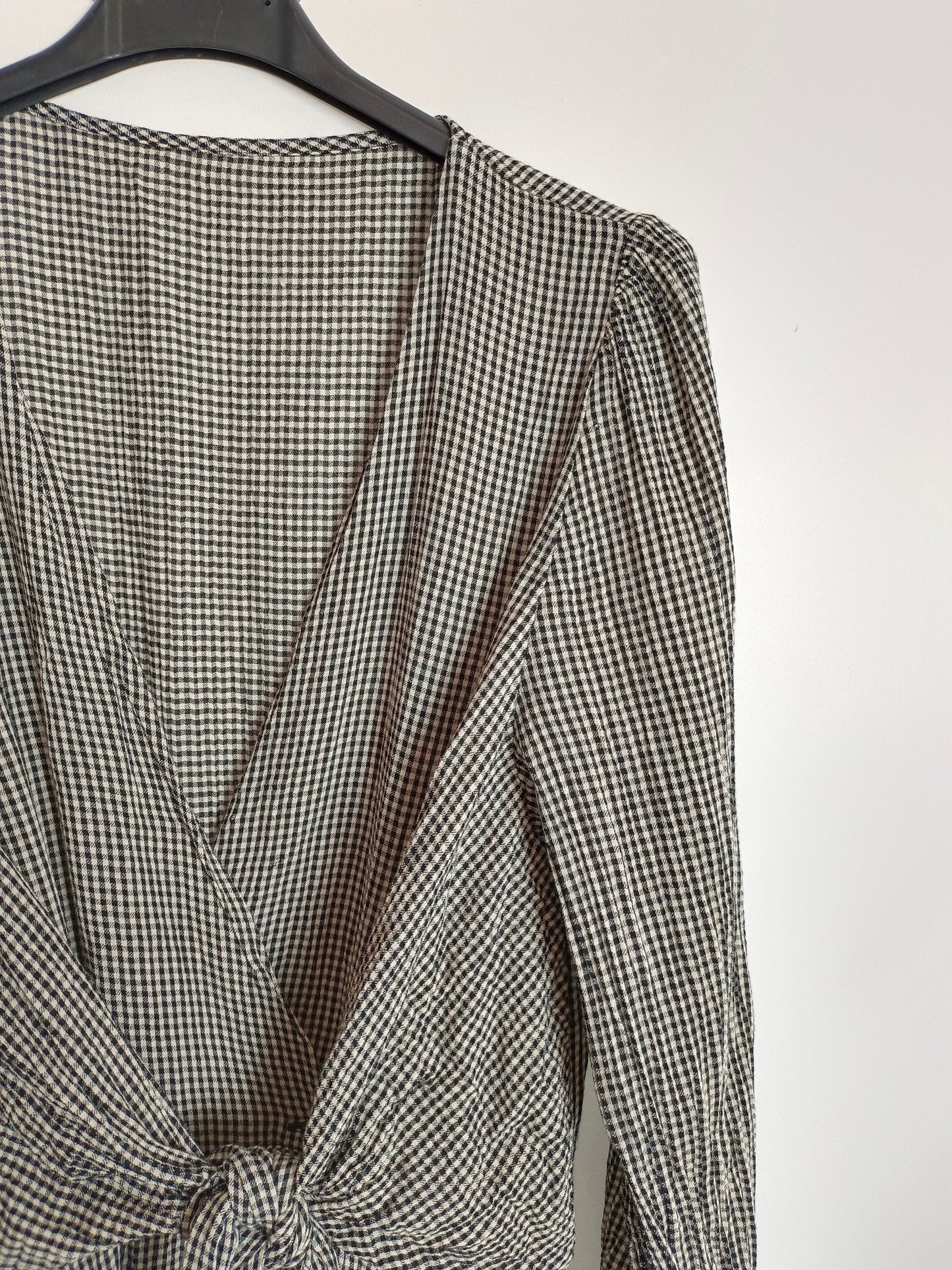 OYSHO. Vestido largo cuadros T.s