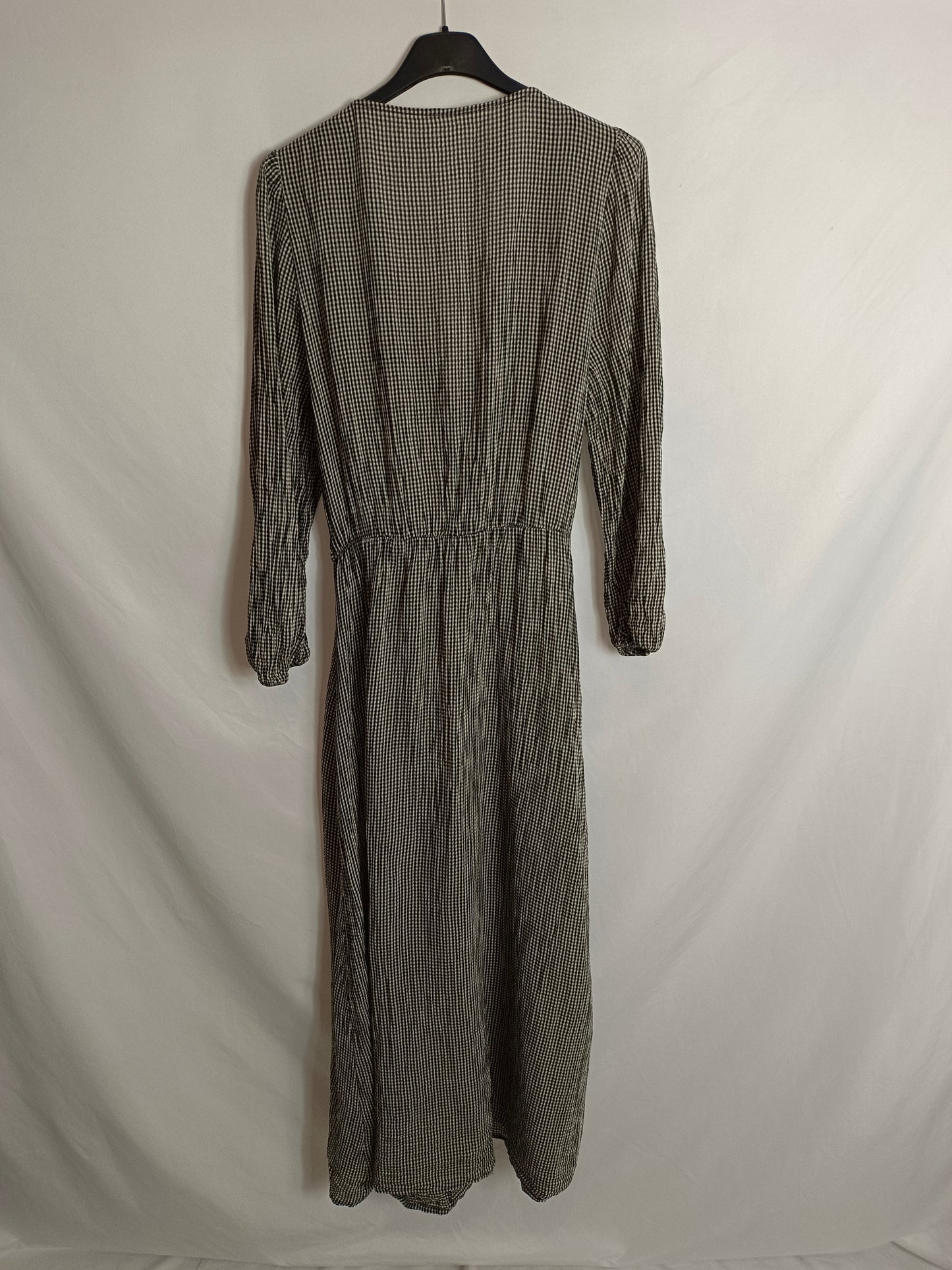 OYSHO. Vestido largo cuadros T.s