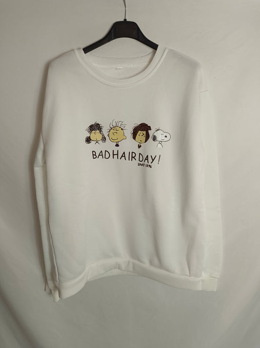 OTRAS. Sudadera blanca "snoopy" T.2xl