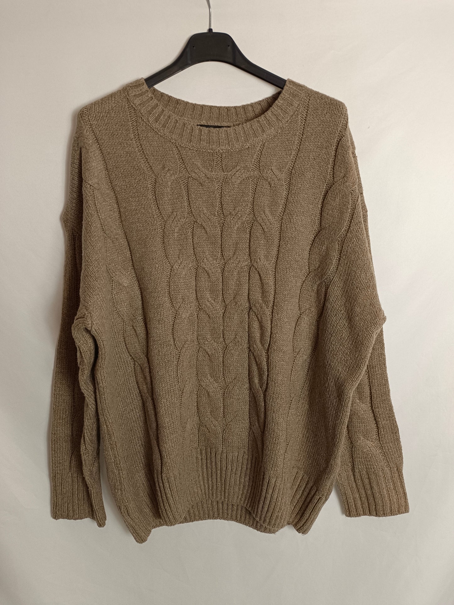 DAZY. Jersey marrón ochos T.l