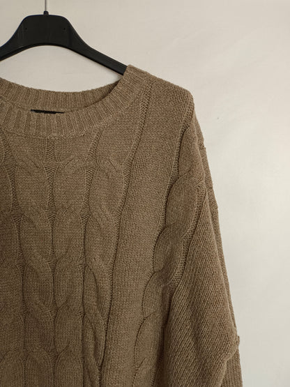 DAZY. Jersey marrón ochos T.l