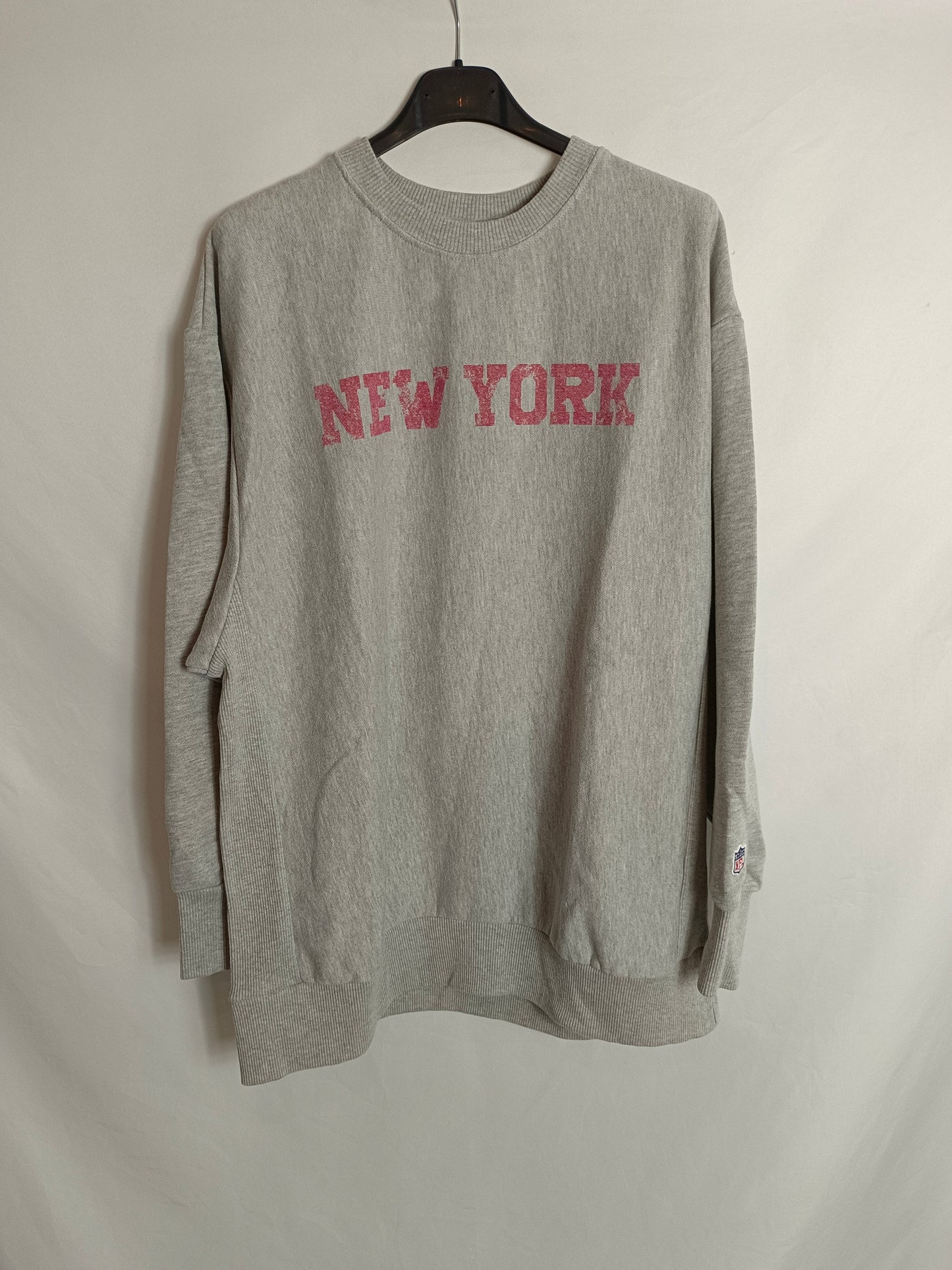 ZARA. Sudadera gris "NEW YORK" T.m