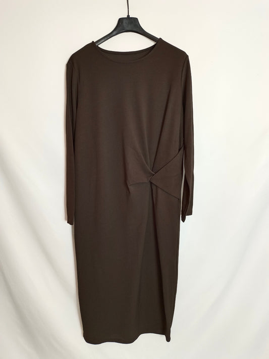 OTHERS. Brown knot dress TU(s/m)