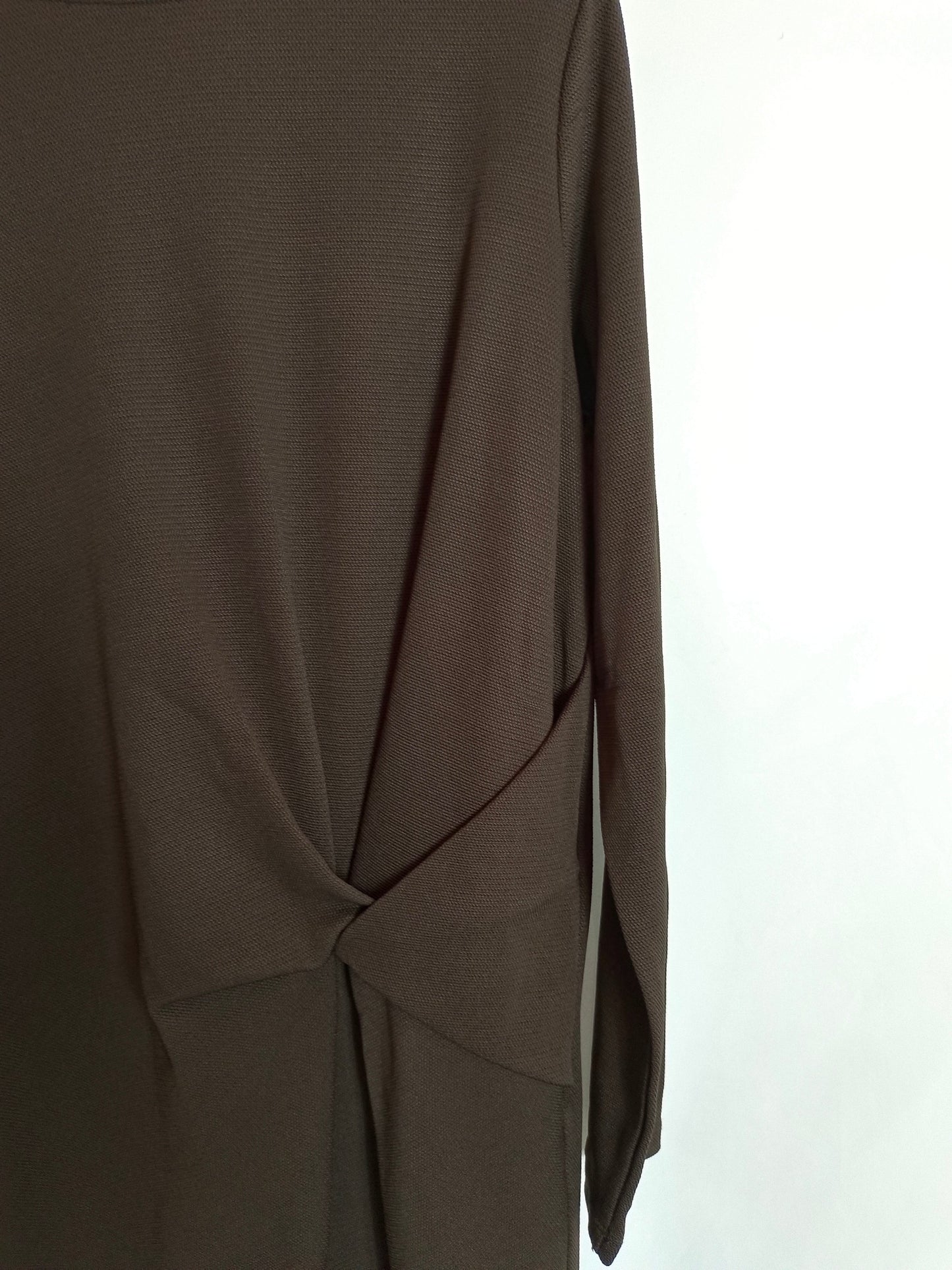 OTHERS. Brown knot dress TU(s/m)