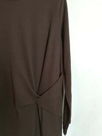 OTHERS. Brown knot dress TU(s/m)