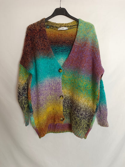 MANGO. Jersey estilo cárdigan T.m
