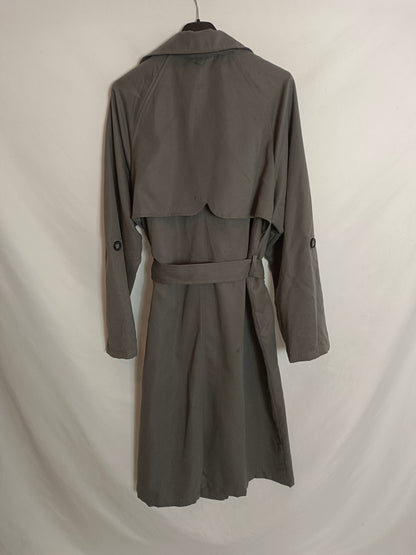 STRADIVARIUS. Flowing grey trench coat Tm