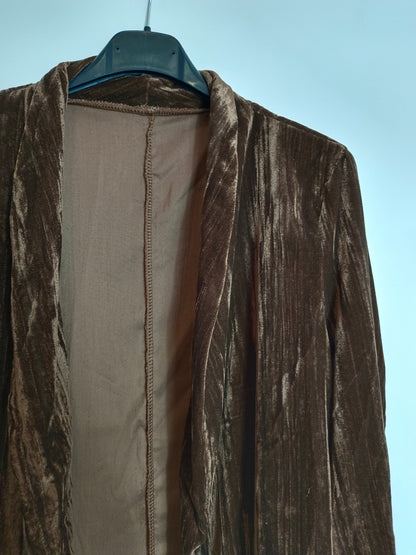 OTRAS. Blazer marrón terciopelo Tu(S)