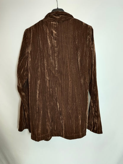 OTRAS. Blazer marrón terciopelo Tu(S)