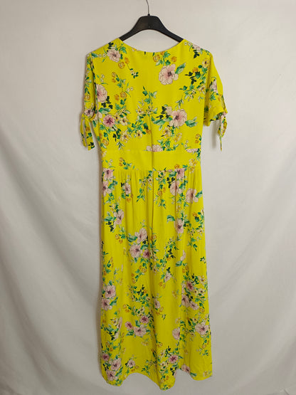 BERSHKA. Floral midi dress TM