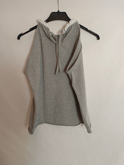 LOVELY BOLITA. Grey halterneck top TM